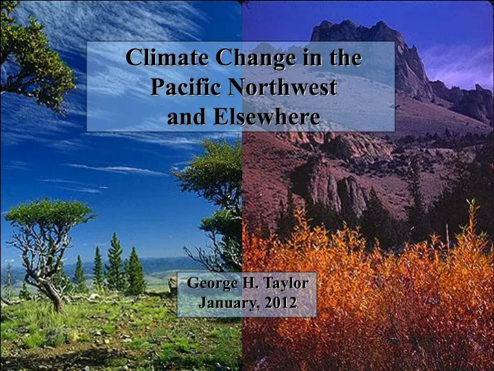 climate change in the pacific northwest