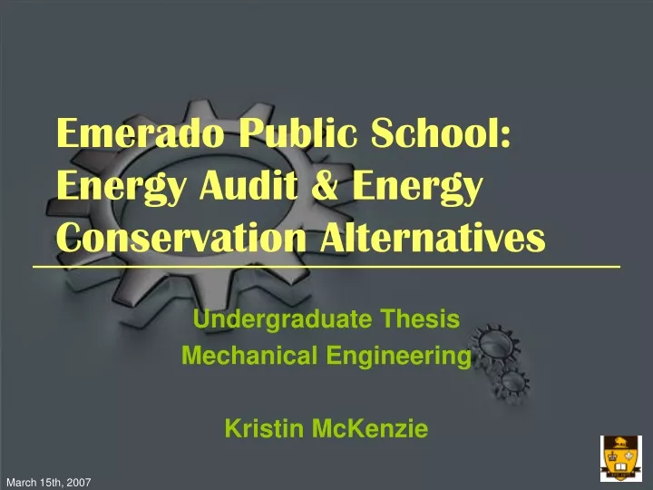 emerado public school energy audit energy conservation alternatives