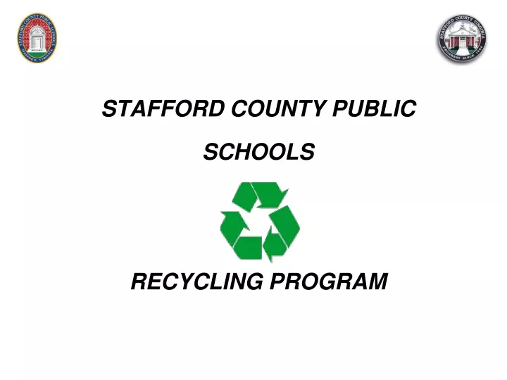 stafford county public schools recycling program