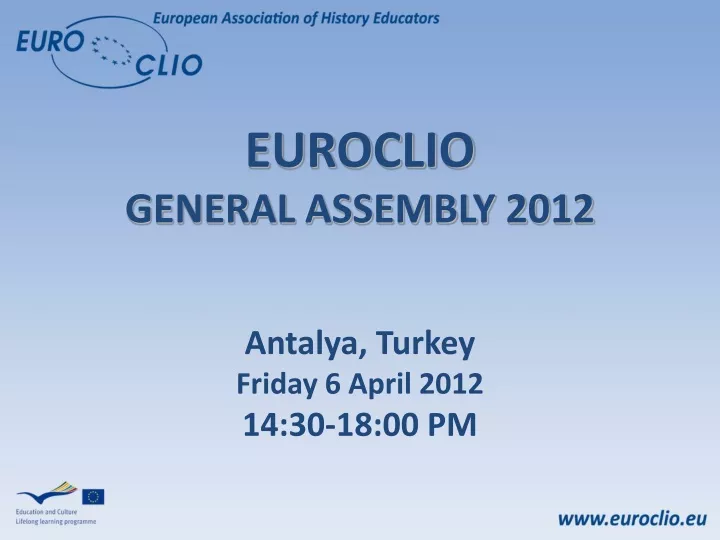 euroclio general assembly 2012 antalya turkey