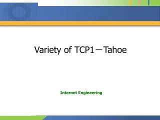 Variety of TCP1 ? Tahoe