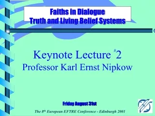 Faiths in Dialogue Truth and Living Belief Systems