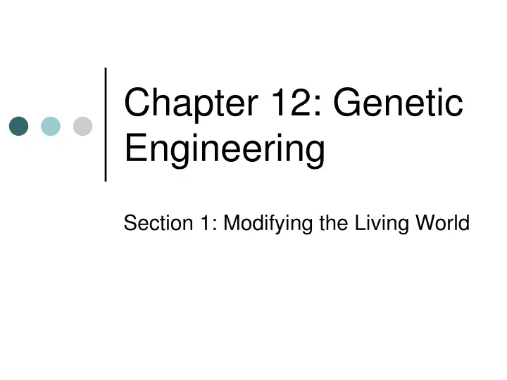 chapter 12 genetic engineering