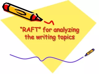 “RAFT” for analyzing the writing topics