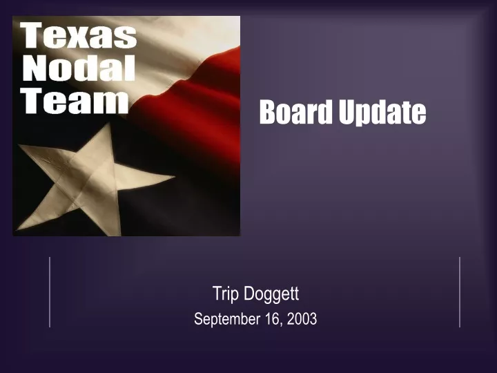 board update