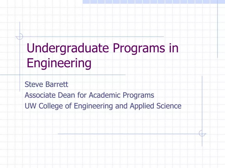undergraduate programs in engineering