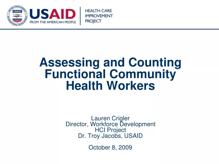 assessing and counting functional community