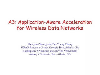 A3: Application-Aware Acceleration for Wireless Data Networks