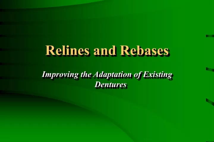 relines and rebases