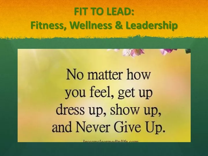 fit to lead fitness wellness leadership
