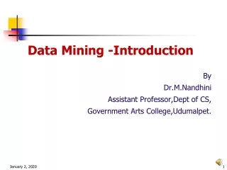 Data Mining -Introduction