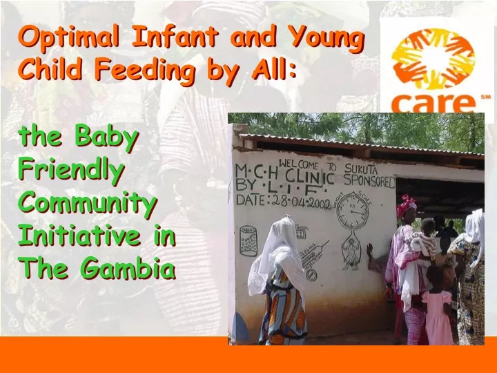 optimal infant and young child feeding