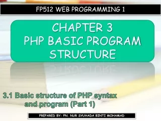 FP512 WEB PROGRAMMING 1