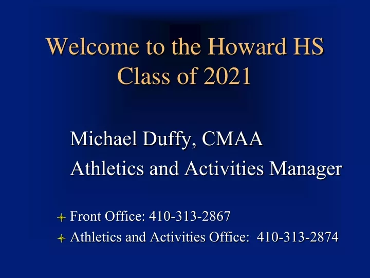 welcome to the howard hs class of 2021