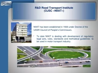 R&amp;D Road Transport Institute  ( OJSC  « NIIAT »)