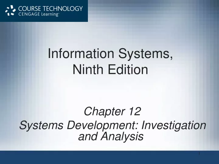 information systems ninth edition