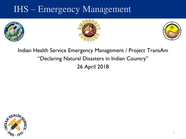 ihs emergency management