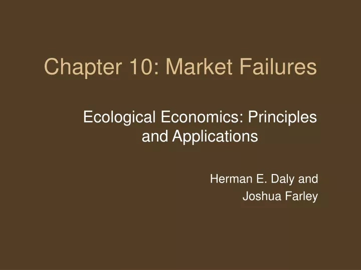 chapter 10 market failures