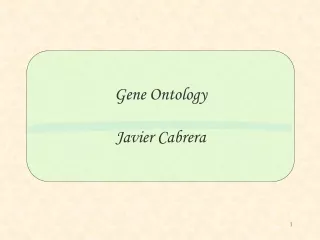 Gene Ontology Javier Cabrera