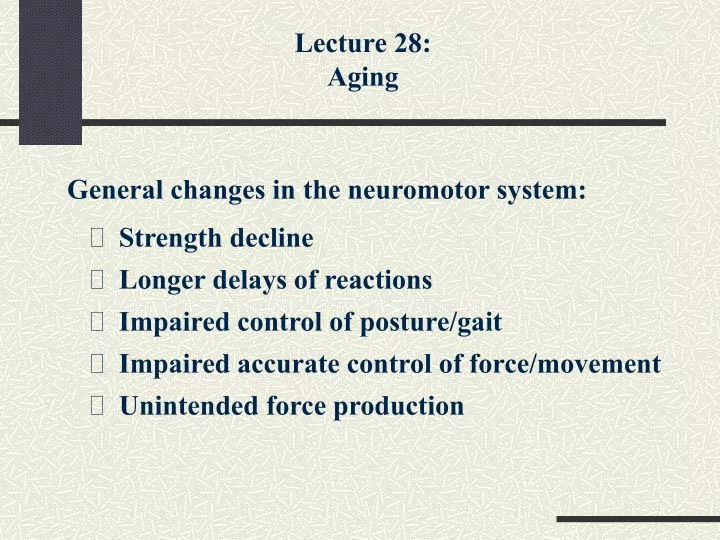 lecture 28 aging