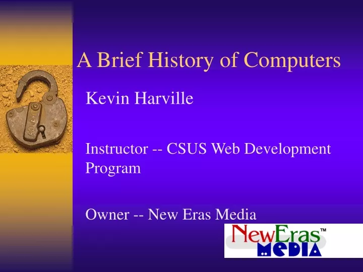 a brief history of computers