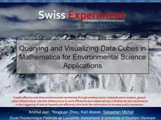 Querying and Visualizing Data Cubes in  Mathematica  for Environmental Science Applications