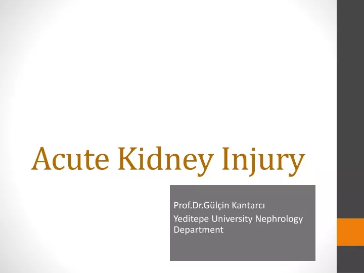 acute kidney injury
