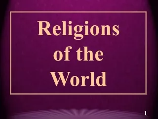 Religions  of the  World