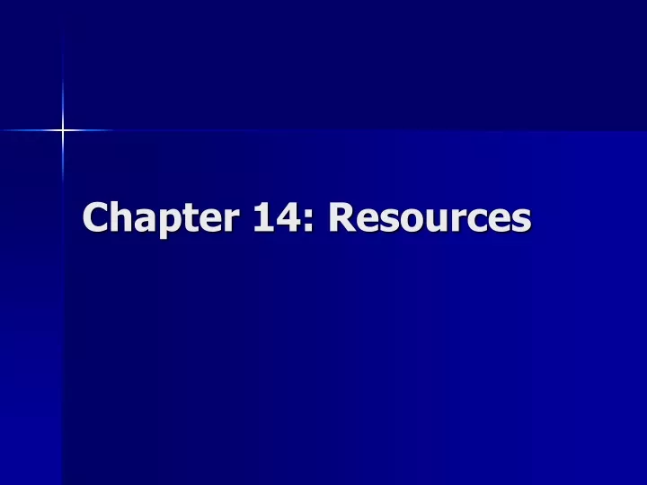 chapter 14 resources