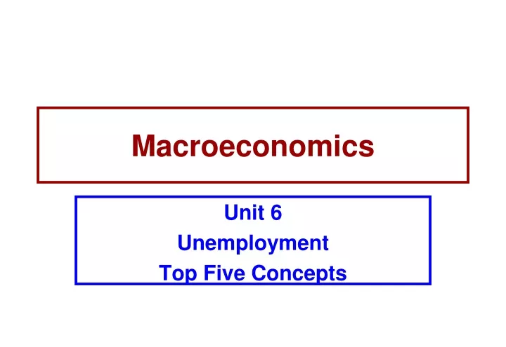 macroeconomics