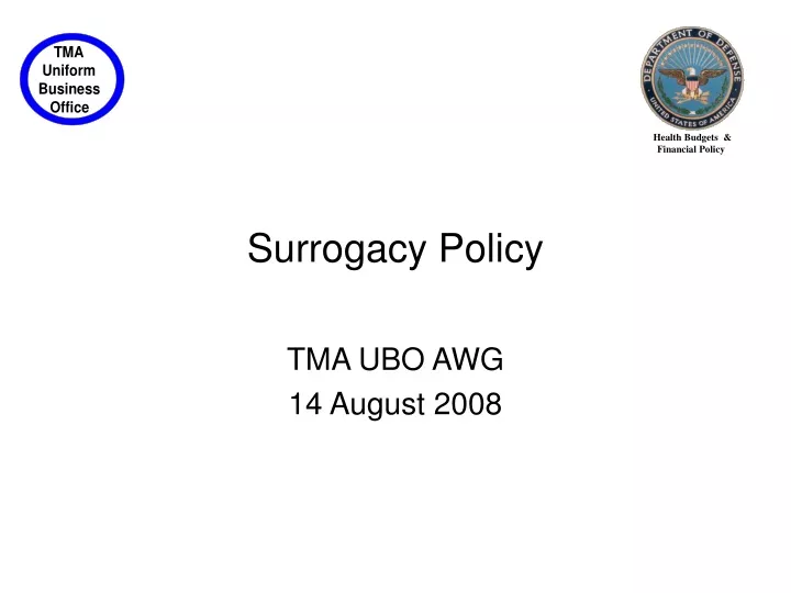 surrogacy policy