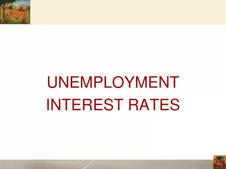 unemployment interest rates