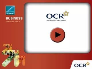 OCR Level 3 Cambridge Technicals in Business