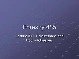 Forestry 485