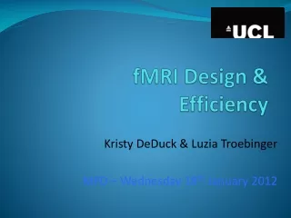 fMRI Design &amp; Efficiency