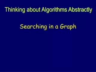 searching in a graph