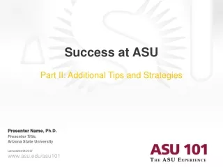 Success at ASU