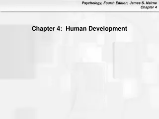 Chapter 4:  Human Development