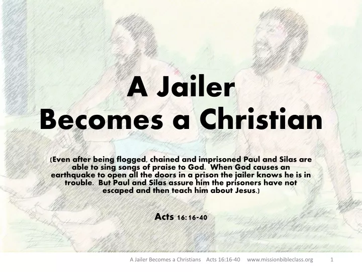 a jailer becomes a christian