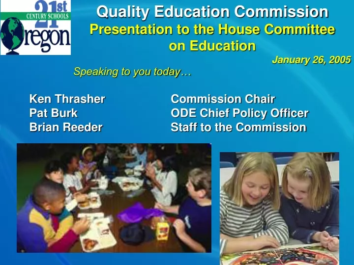 quality education commission presentation