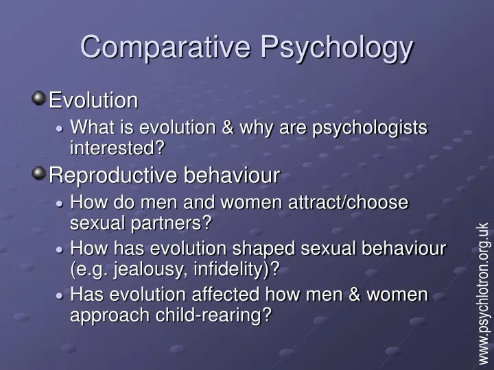 comparative psychology