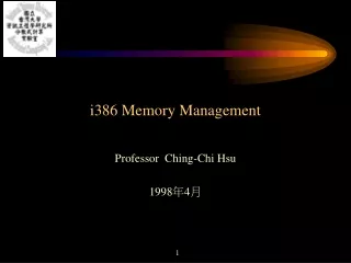 i386 Memory Management