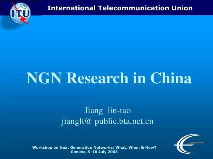 ngn research in china