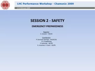 SESSION 2 - SAFETY