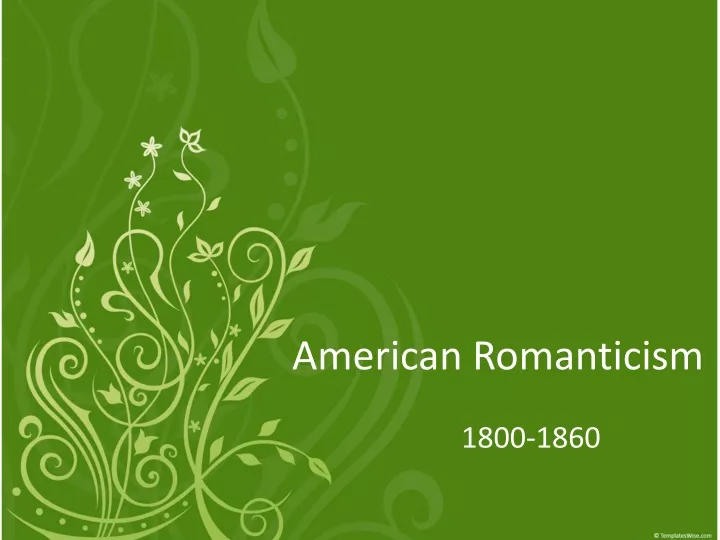 american romanticism