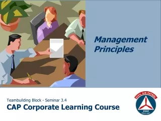 Teambuilding Block - Seminar 3.4 CAP Corporate Learning Course