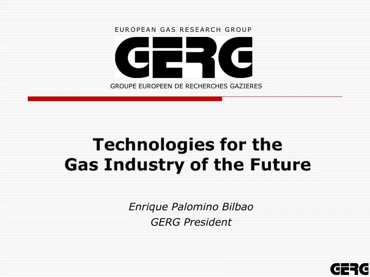 european gas research group