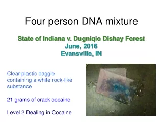 Four person DNA mixture