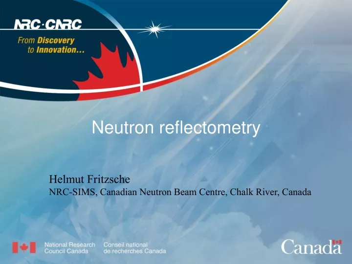 neutron reflectometry