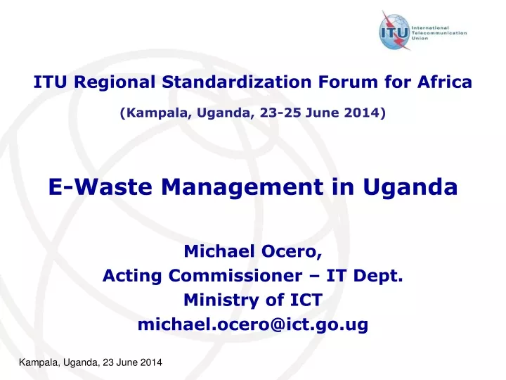 e waste management in uganda